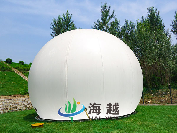 海越沼氣獨(dú)立式雙膜儲(chǔ)氣柜圖片